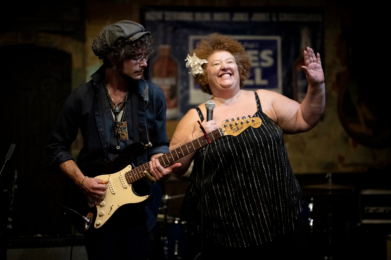 Gloria Turrini all'International Blues Challenge di Memphis.